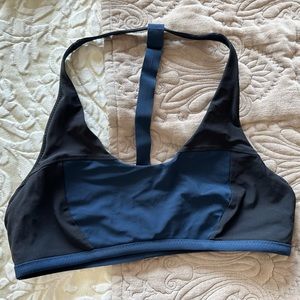 lululemon athletica Black and Navy Swim Top